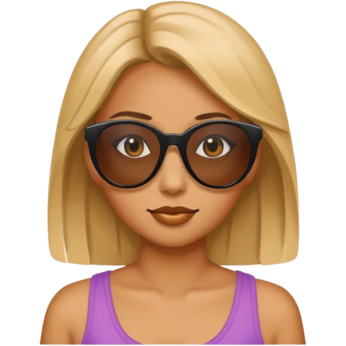 Girl with sunglasses  emoji