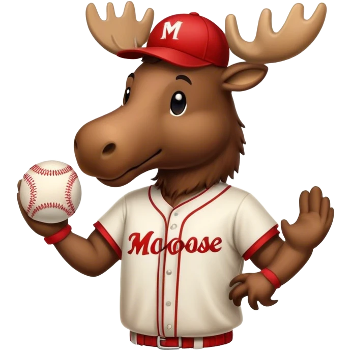 Moose Baseball player emoji