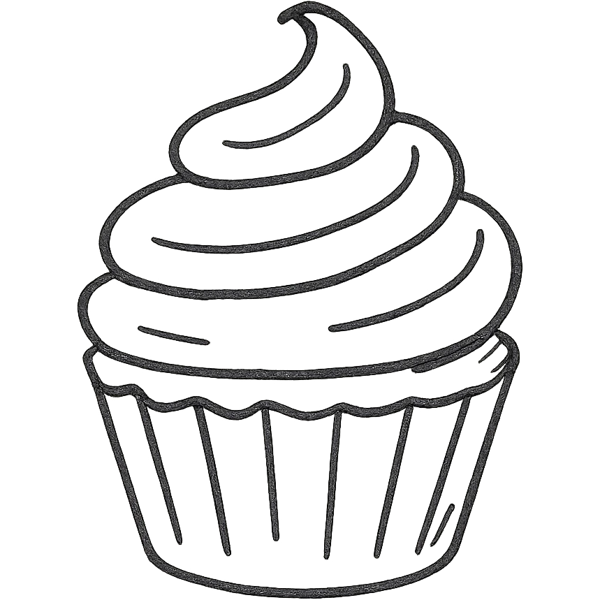 cupcake with pink icing emoji