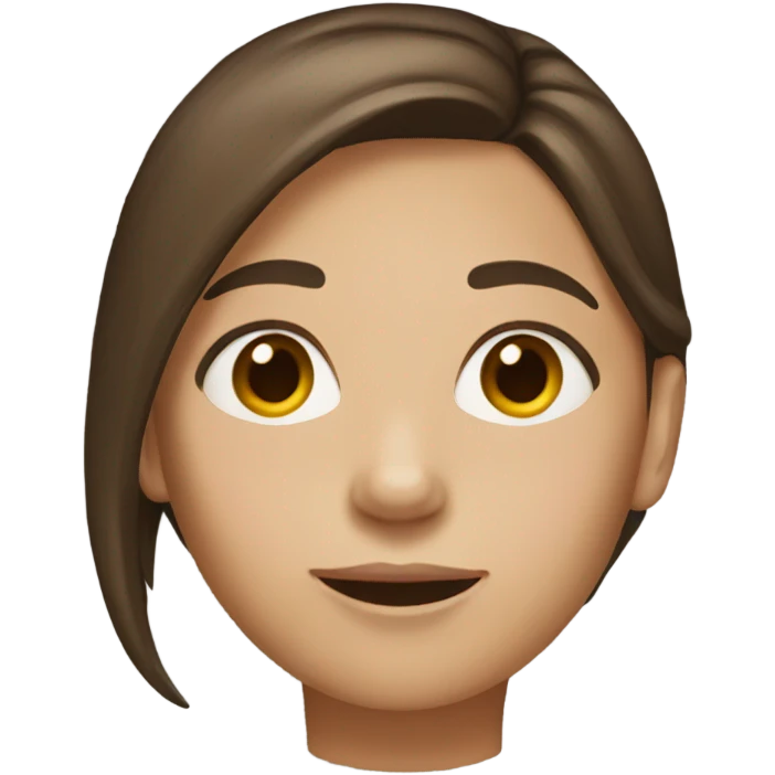 girl with brunette hair emoji