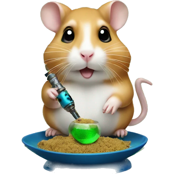 hamster with arab shisha emoji