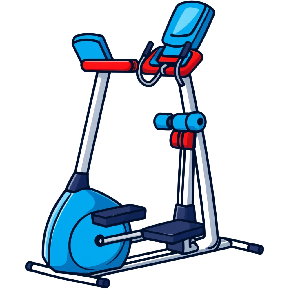 Clean blue mouthpiece for VO2 max testing, fitness laboratory equipment emoji