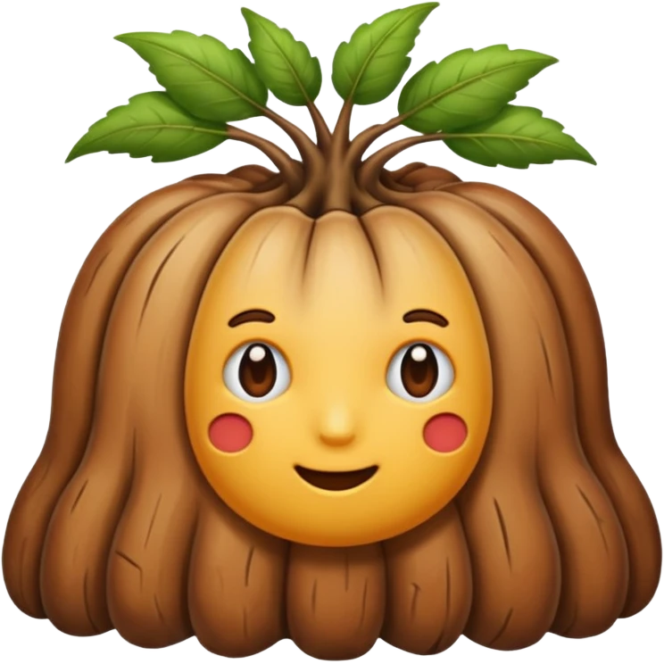 thick brown root emoji