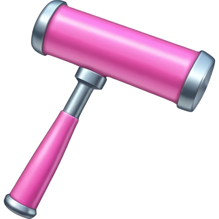 Pink big party hammer emoji