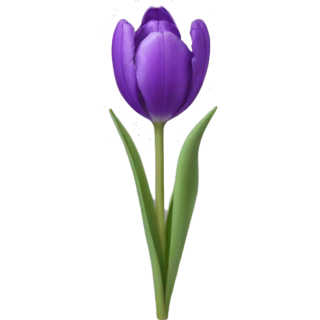 Purple tulip emoji
