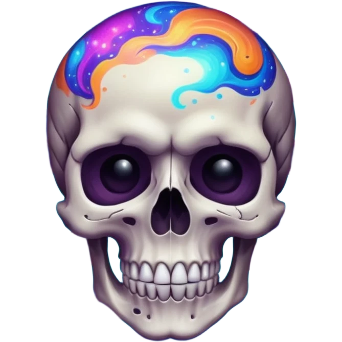 Galaxy in a skull  emoji