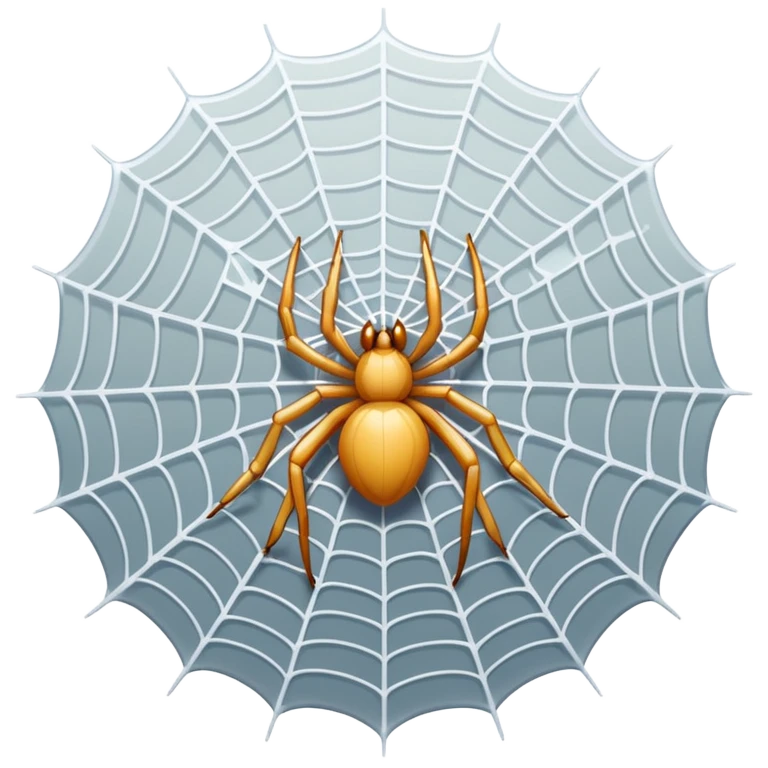 white spider web emoji
