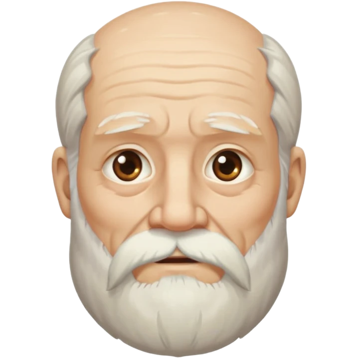 bearded old man emoji