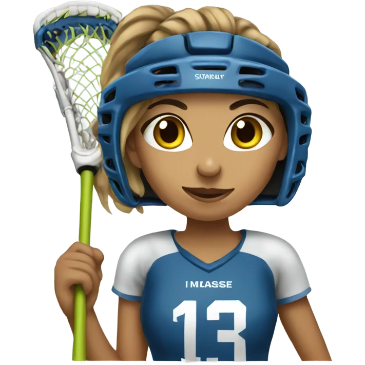Lacrosse girl emoji