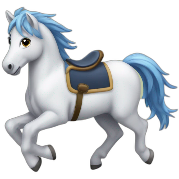 Poney qui saute emoji