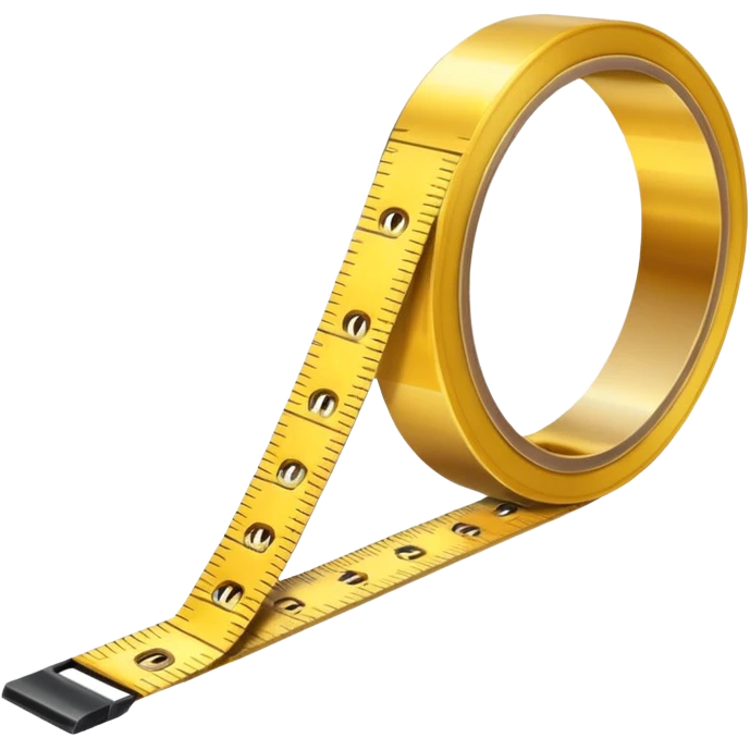 In Measure tape in gold  emoji