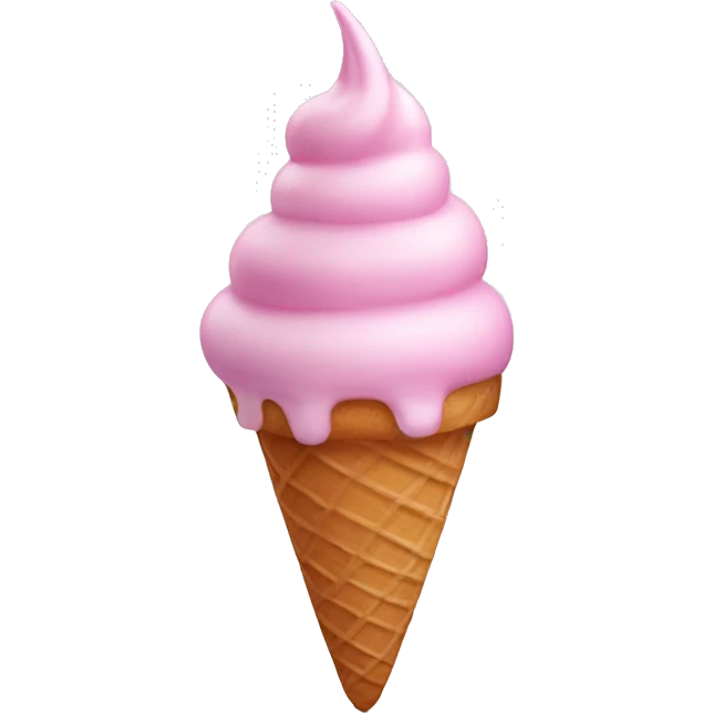 Light pink ice cream unicorn  emoji