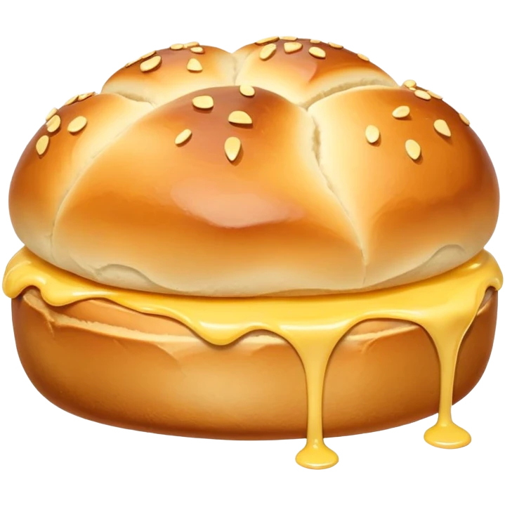 Bread roll and butter emoji