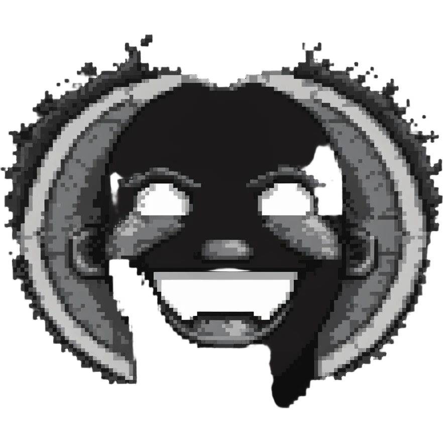 face split in half - one side happy smiling with big grin, other side angry with steam coming from nose emoji