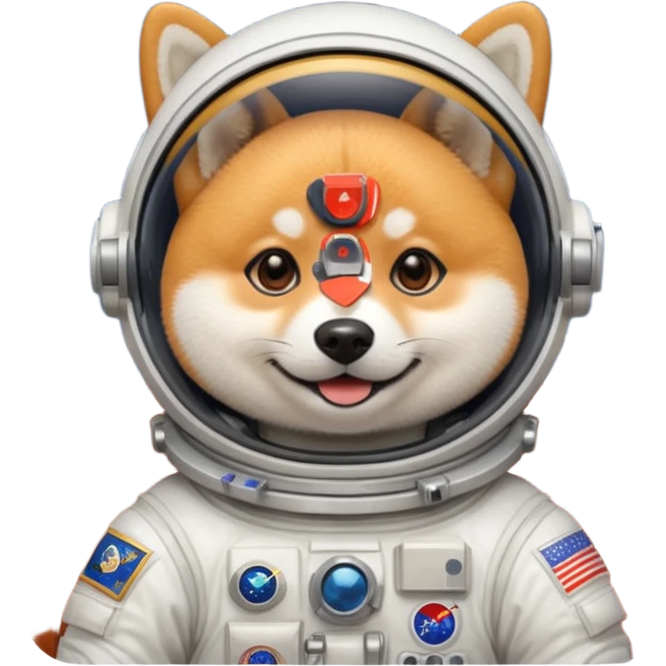 shiba dog astronaut emoji
