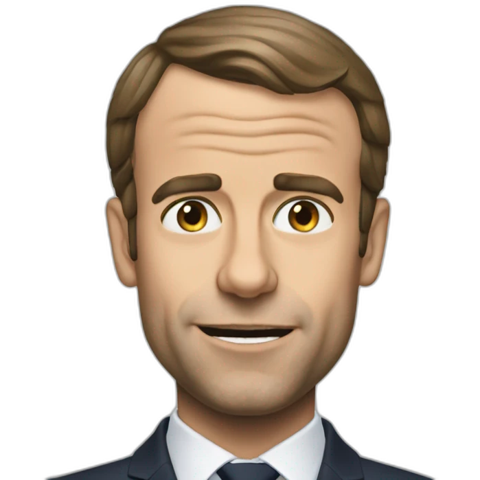 Macron qui fait caca emoji