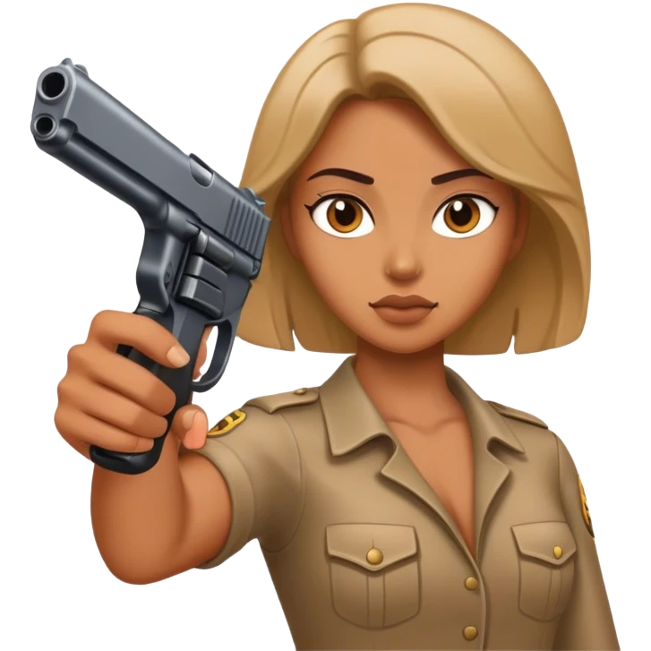 women with gun emoji