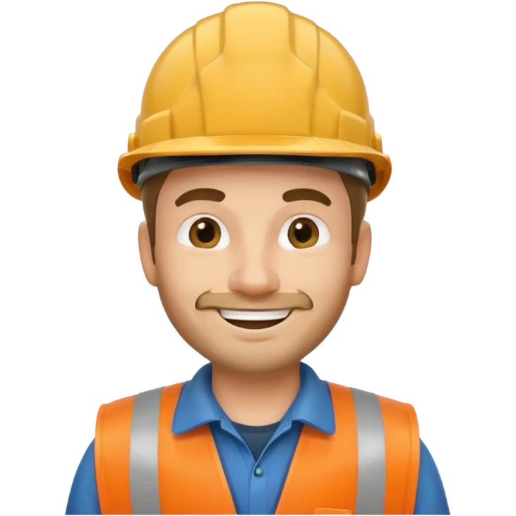 garbage man with helmet emoji