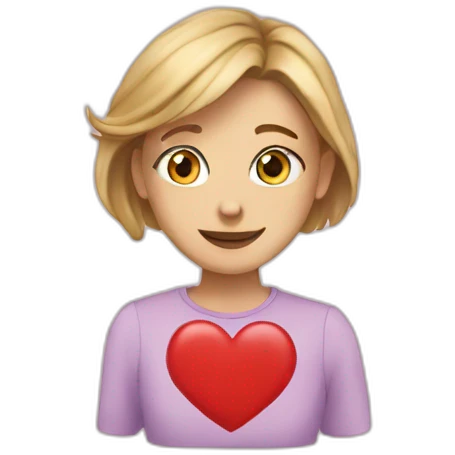 Heart with wrote Clara in it  emoji