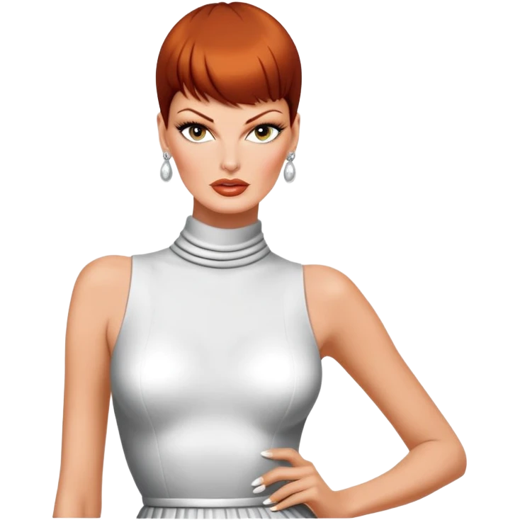 Linda Evangelista wearing Azzedine Alaïa outfit emoji