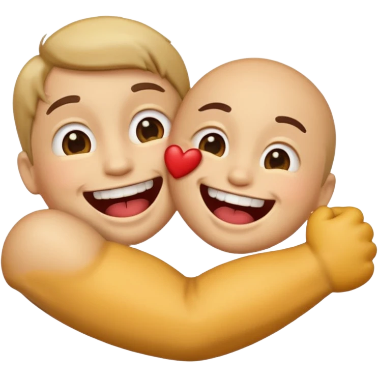 Emoji love biting an arm emoji