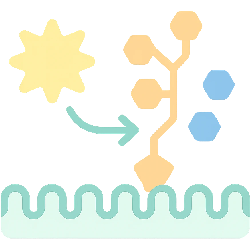 Ultra-detailed illustration of enzyme digestion: amylase breaking starch into sugars near a cell membrane. Clean white background, no text. Scientific but simple emoji