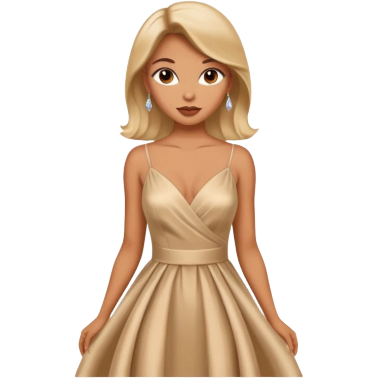 A woman wearing a glamour dress looks sexy and looks like a tart  emoji