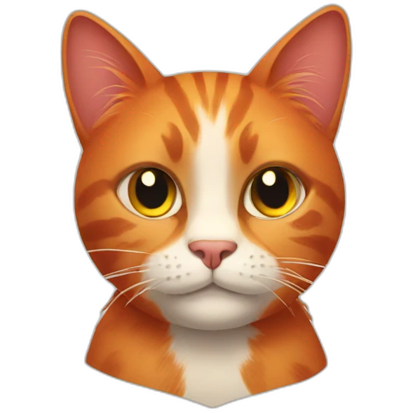red cat emoji