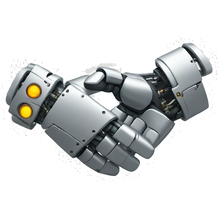 robot handshake emoji