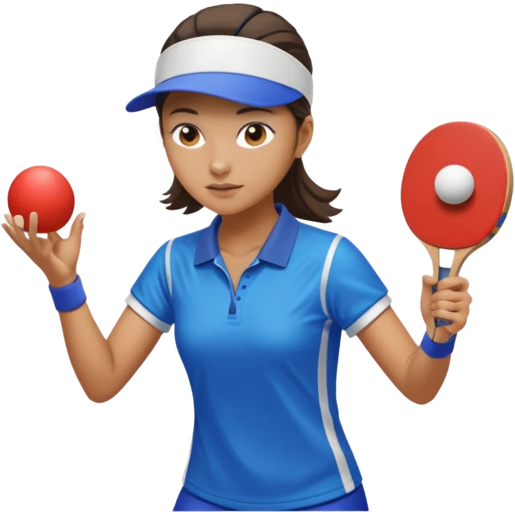 Tischtennisspielerin emoji