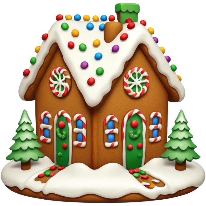 Christmas gingerbread white  emoji