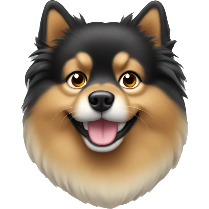 Black mittelspitz emoji