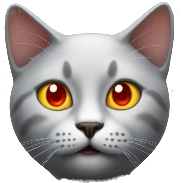 cat with chili eyes emoji