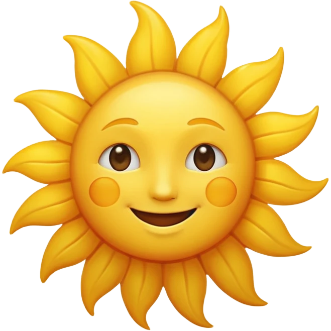 sun with face emoji