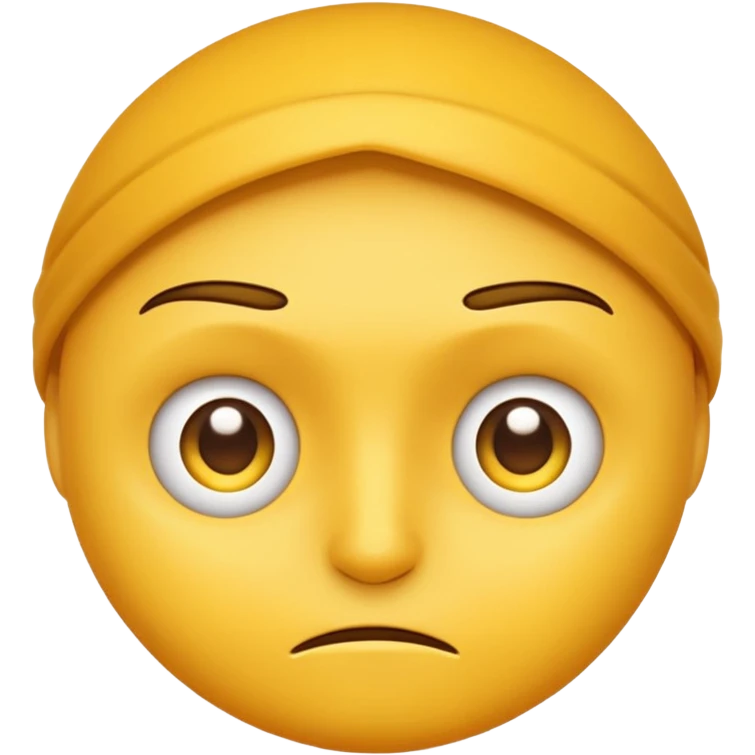yellow emoji face, intense concentration, determined eyes emoji
