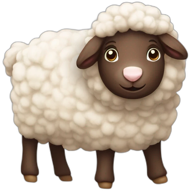 Lamb with a chocolate bear emoji