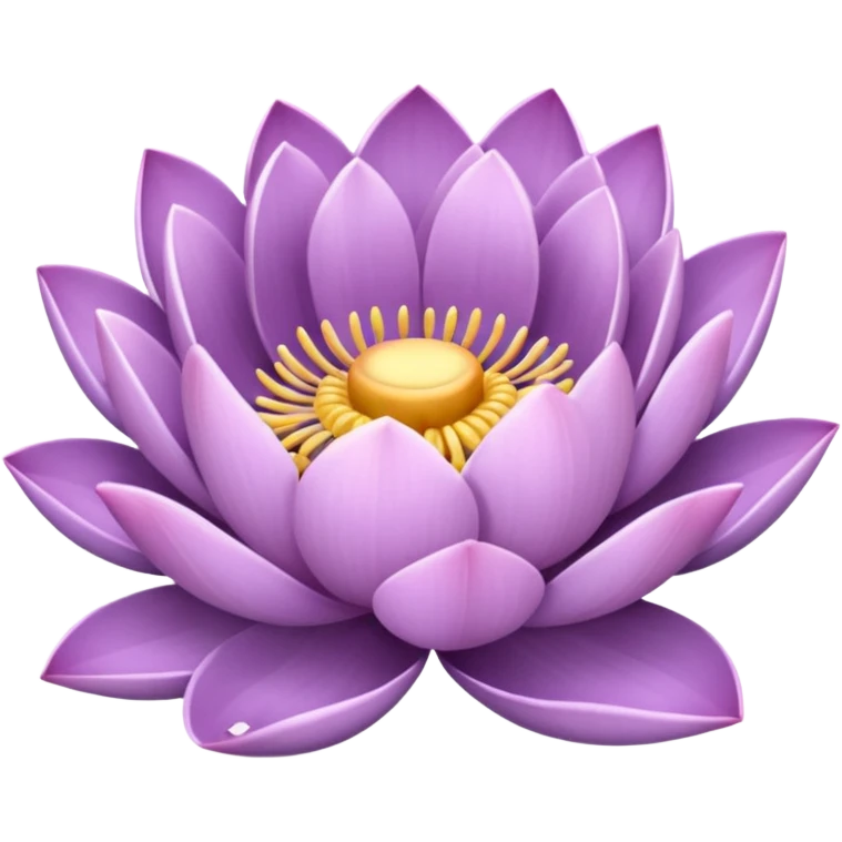 Lavender lotus emoji
