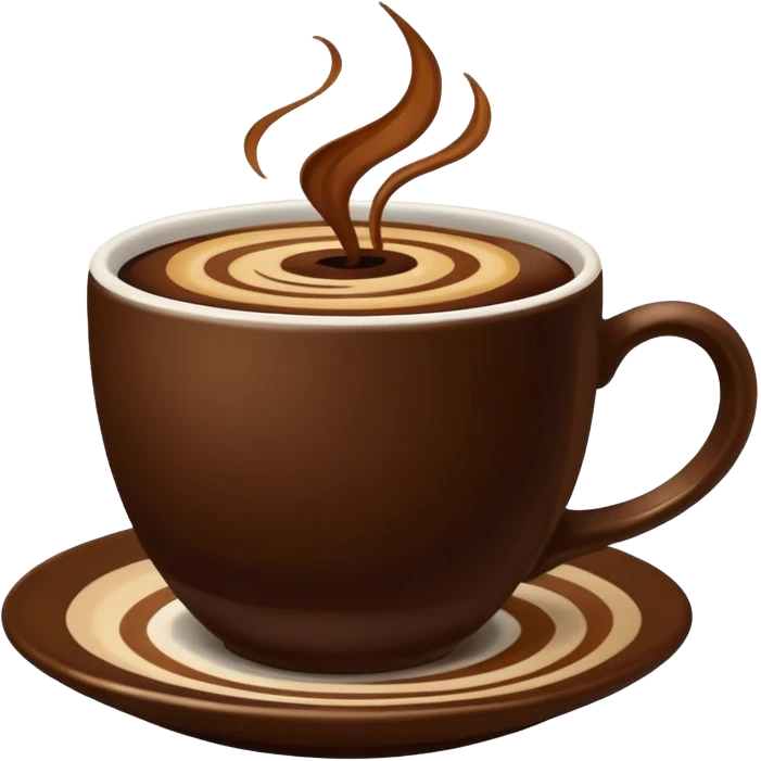 plain Coffee without Saucer, Brown Cup, no saucer. emoji