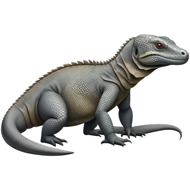 komodo dragon grey emoji