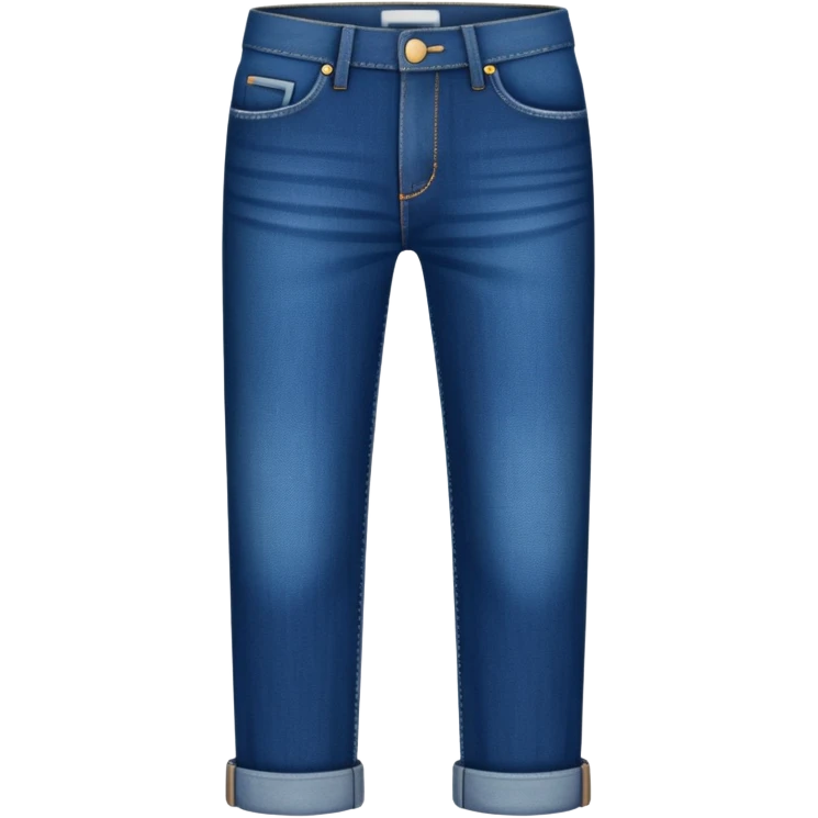 folded denim long length
 emoji