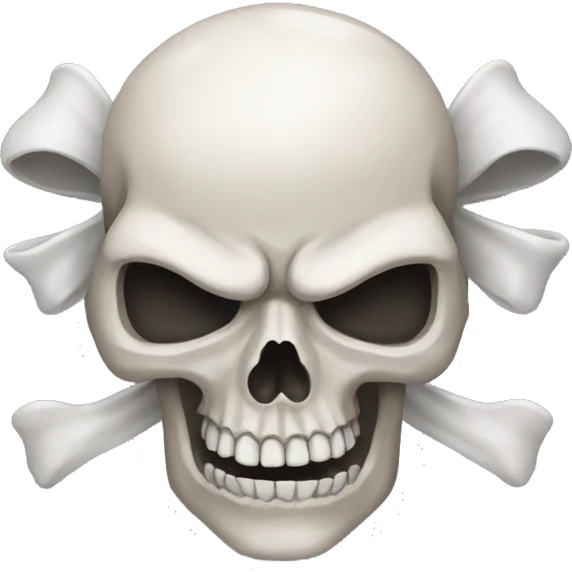 skull bow emoji