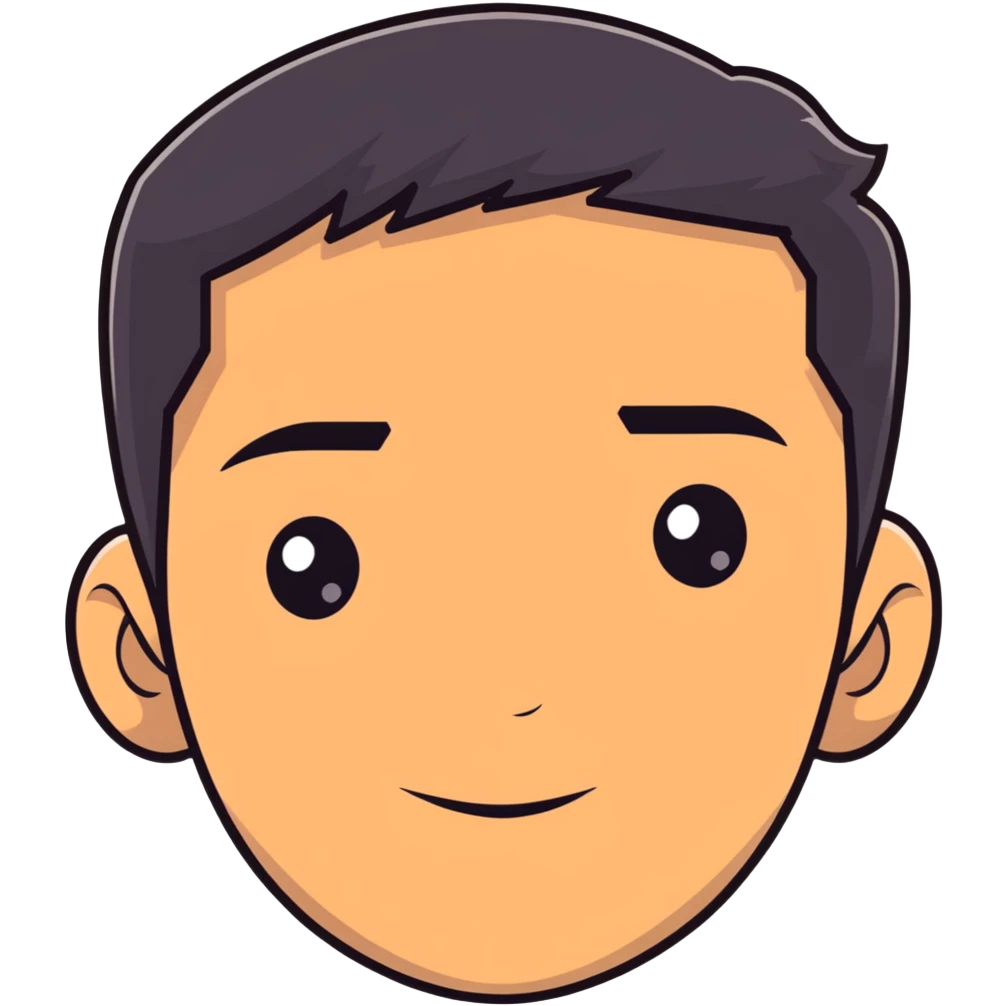 close-up of man face only with medium eyes, medium light skin tone, dark hair, no neck visible, just the face emoji