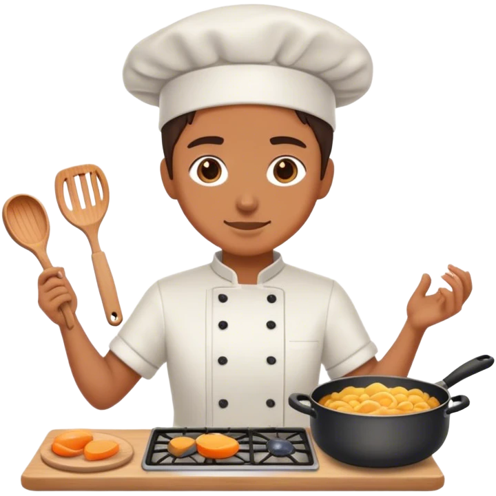 cooking only the materials emoji