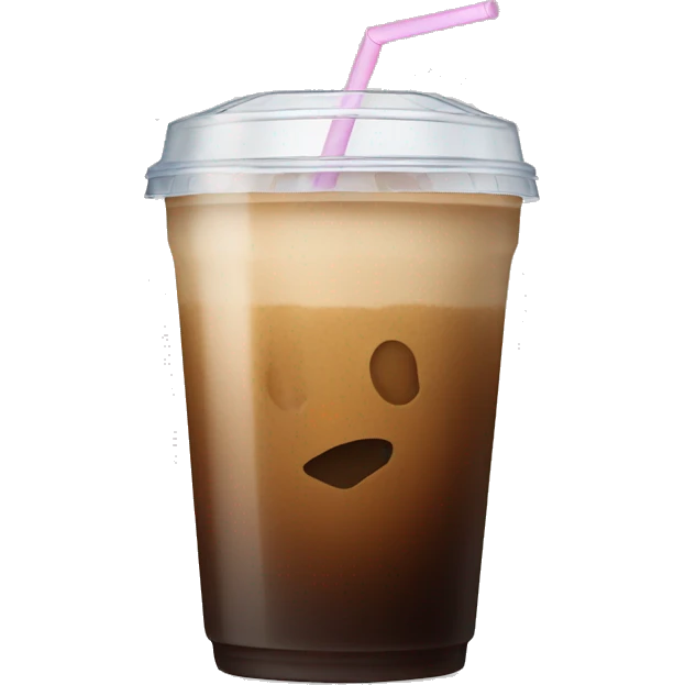 An ice coffee  emoji