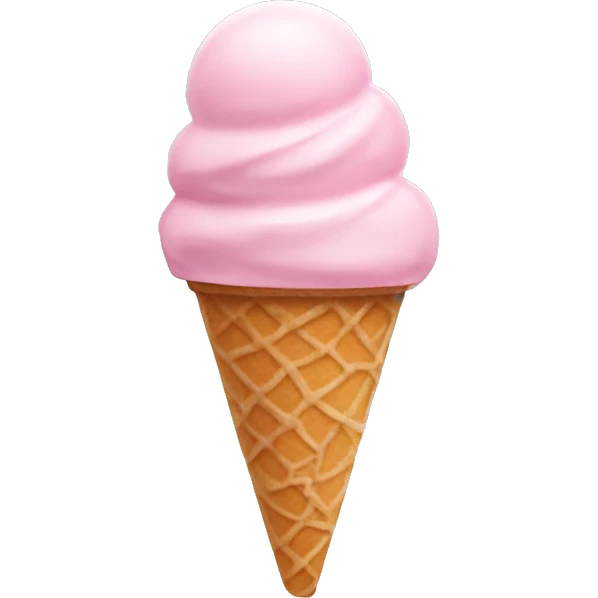 pastel pink icecream emoji
