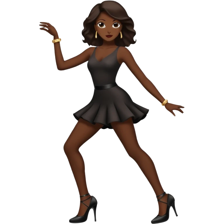 dancing silhouette with high heels emoji