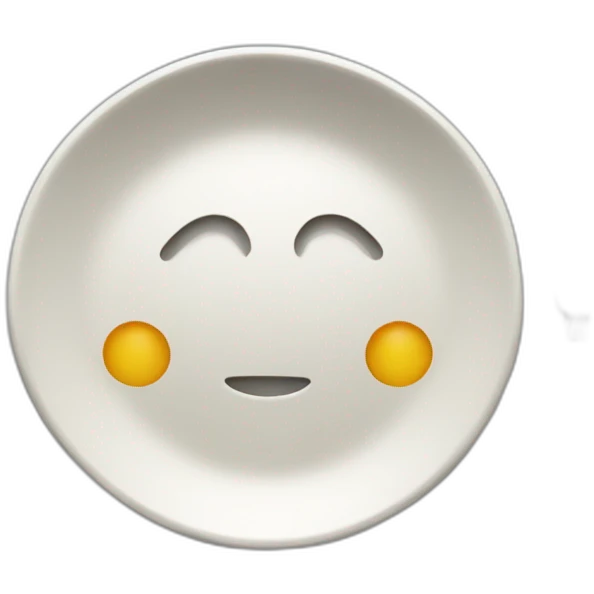 plate with gg emoji