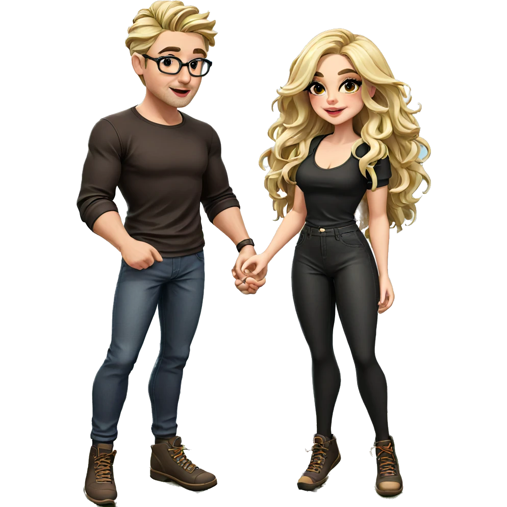 couple in nature together emoji