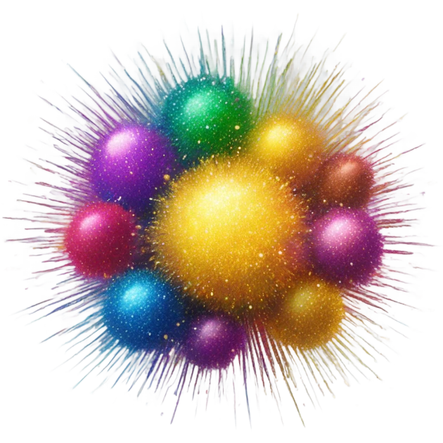 Glitter explosion emoji