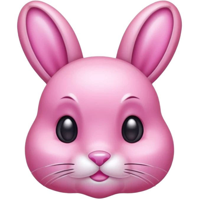  crystallized bunny pink emoji
